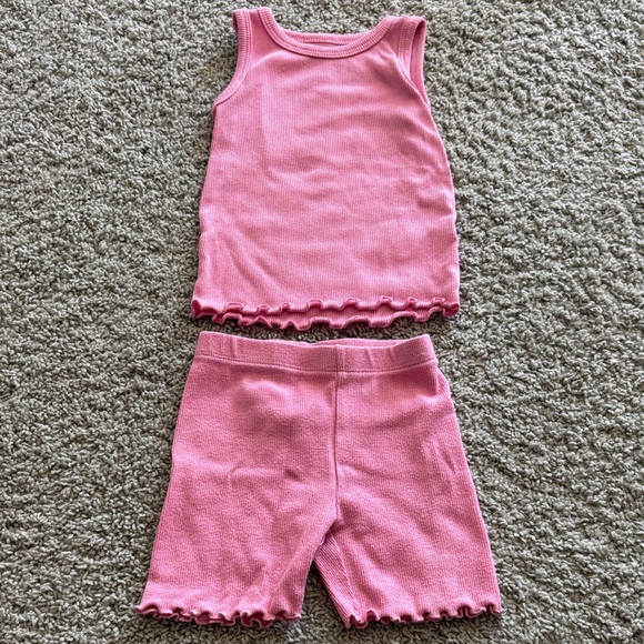 Pink Ribbed Set - Picture 1 of 3